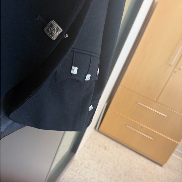 St. Kilda size 40 (10) rare wool Blazer with substantial silver accents. EVC - Picture 9 of 17